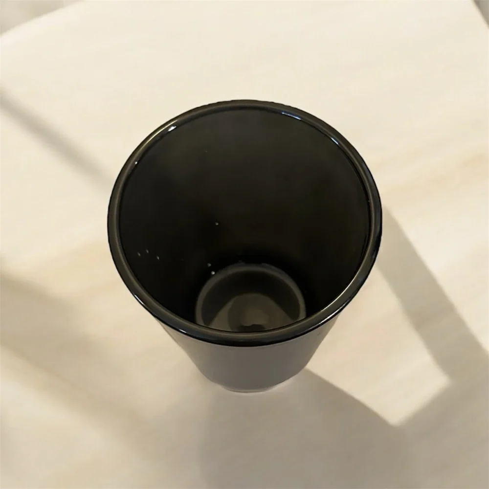 5” Black Glass Vase